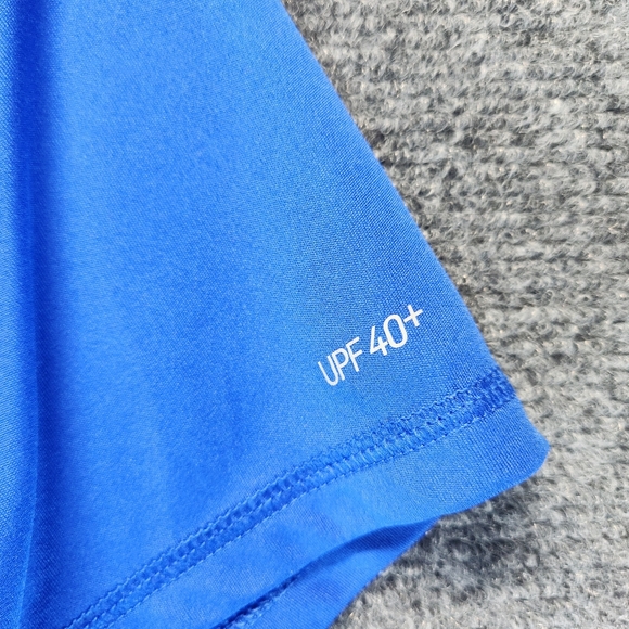 Nike Swim Shirt UPF 40+ Men's Size Medium Blue Summer Surf Activewear Outdoor - Picture 7 of 12